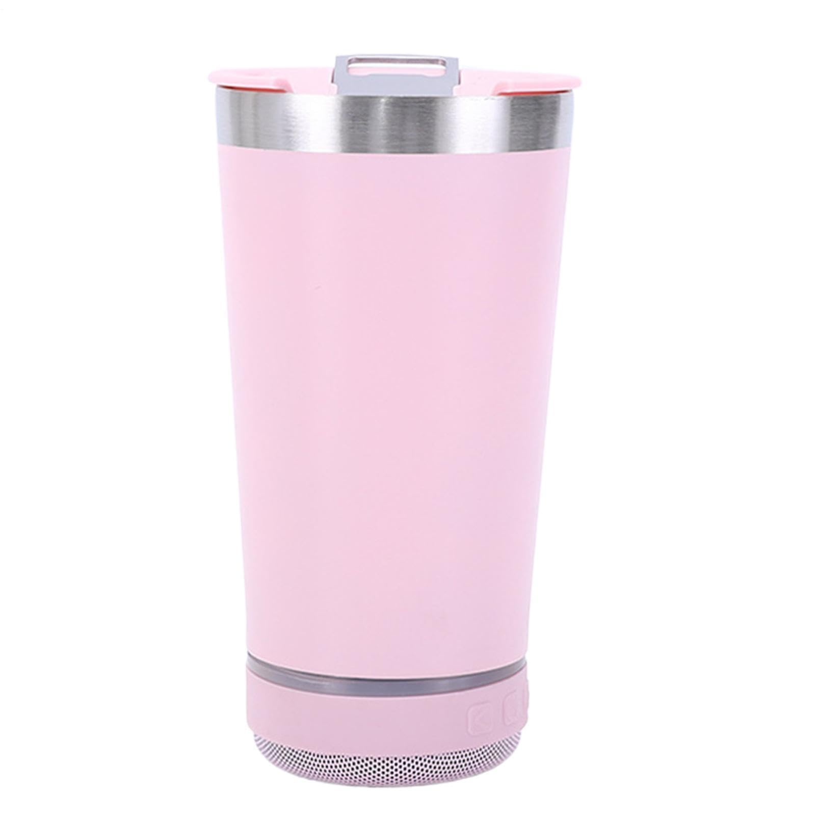 Tumbler con Altavoz de 473 ml y Taza de Acero Inoxidable Genérico para Bebidas