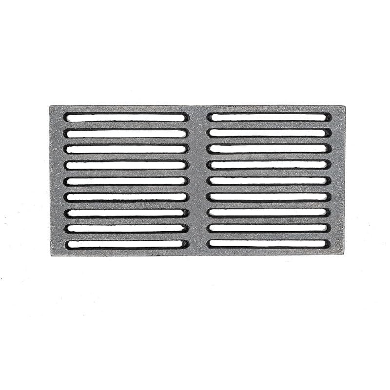 Grille en fonte pour cheminées poêles inserts rectangulaire 29,5x15