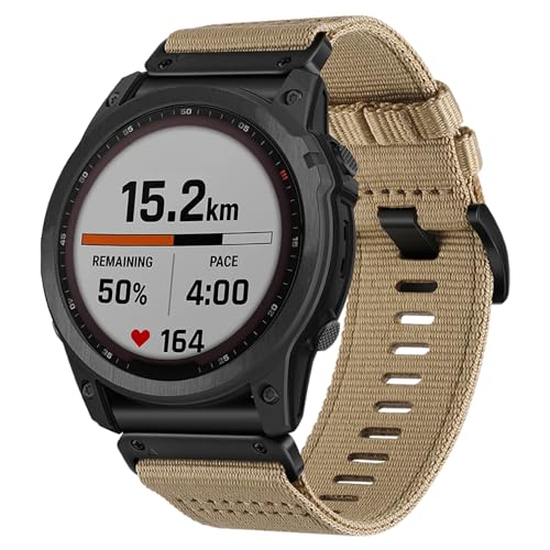 YOOSIDE Nylon Watch Strap for Garmin Fenix 7 / 6 / 5 / epix Pro 47mm - Image 2