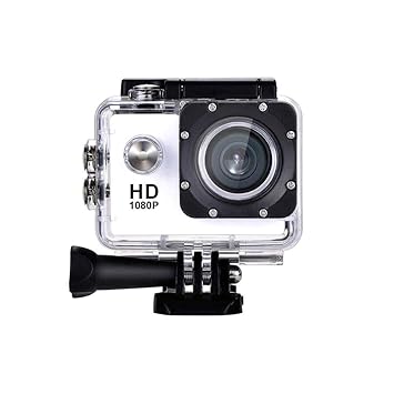 TechKing (SPECIAL DEAL WITH 12 YEARS WARRANTY) 4K 30fps Action Camera with 170 Degree Wide Angle, 16 MP Image Resolution CMOS Sensor, WiFi, 30M Water Resistant for Youtuber/Bike Rider's/Helmet/Stunt Recorder-WHITE
