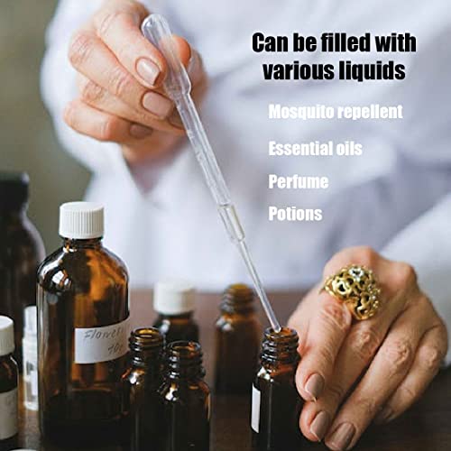 SJBAUTYO 6pcs Roll On Bottiglie di vetro per olio