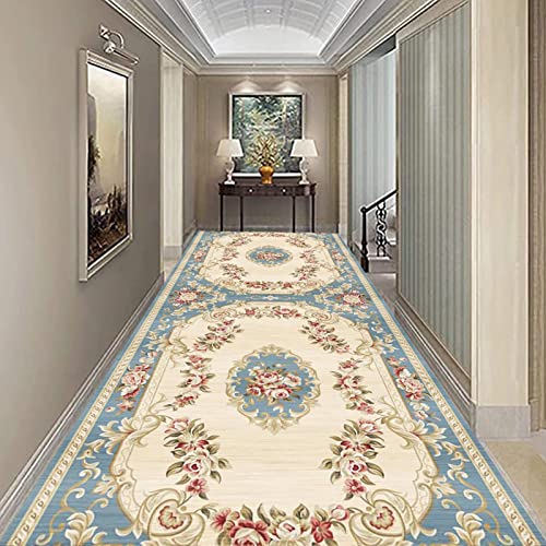 ATTREX Lavadora Antideslizante Lavable Corredor Retro Muy Largo Hall Hall Corredor Alfombras estrechas para Entrada de Pasillo Ancho de Hotel 60 cm 70 cm 80 cm Longitud Personalizable(70×100cm)