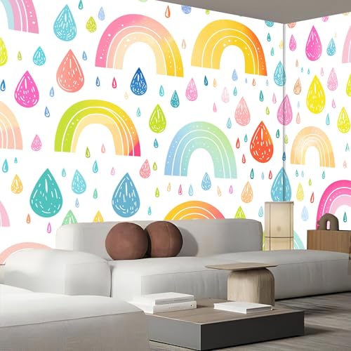 Mural decorativo crema con acabado 3D de alta definición 3