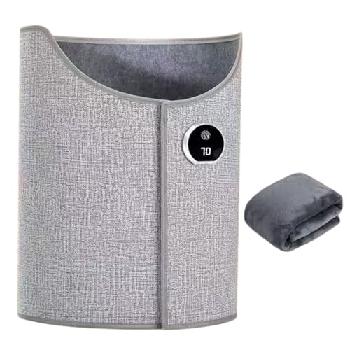 Calentador de espacio para debajo del escritorio: calentador de pies enrollable portátil, temporizador y protección segura contra sobrecalentamiento, almohadilla de calentamiento envolvente el