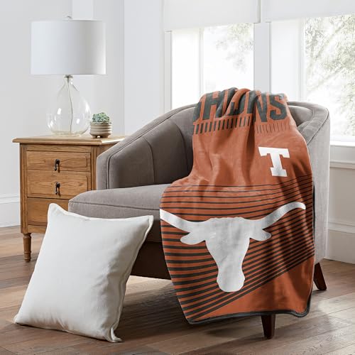 Texas Longhorns 60 x 80 NCAA Officially Licensed Fleece Blanket Oversized Ultra-Soft Bed or Couch Blanket for Dorms TV Nights Tailgating & College Fan Gifts
