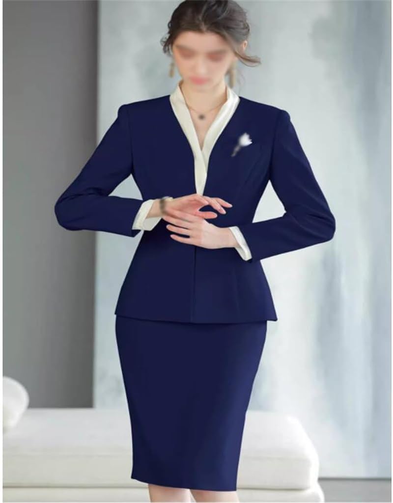 Dress Female Work Clothes Professional Dress Temperament Goddess Fan Suit Dress Broadcast Clothing