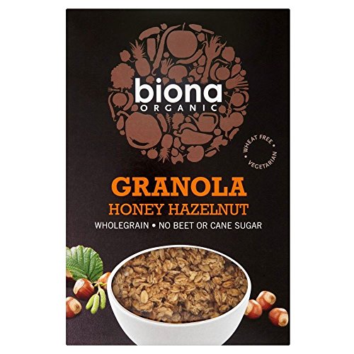 Granola crunchy noisette Biona Organic pour un bol de céréales croustillant au réveil