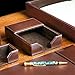 Dacasso A3609 4 x 6 Desktop Memo Holder, Dark Brown