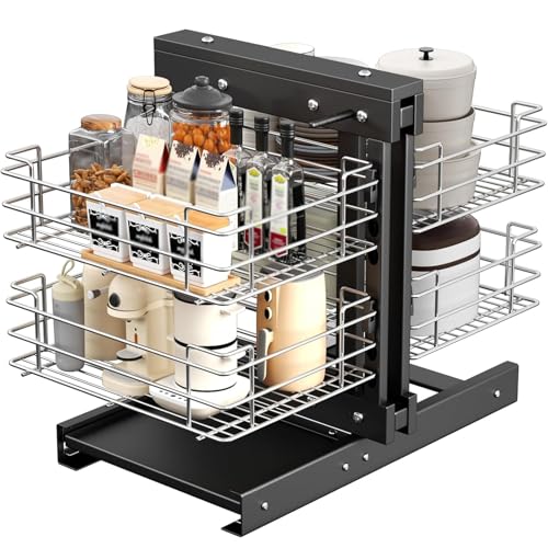 Organiseur d'angle coulissant pour simplifier le rangement cuisine