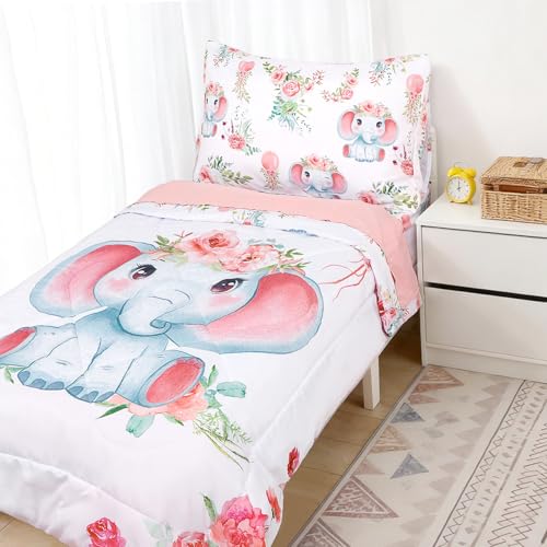 Man Fai Sky Toddler Bedding Set for Girls, Kids Comforter