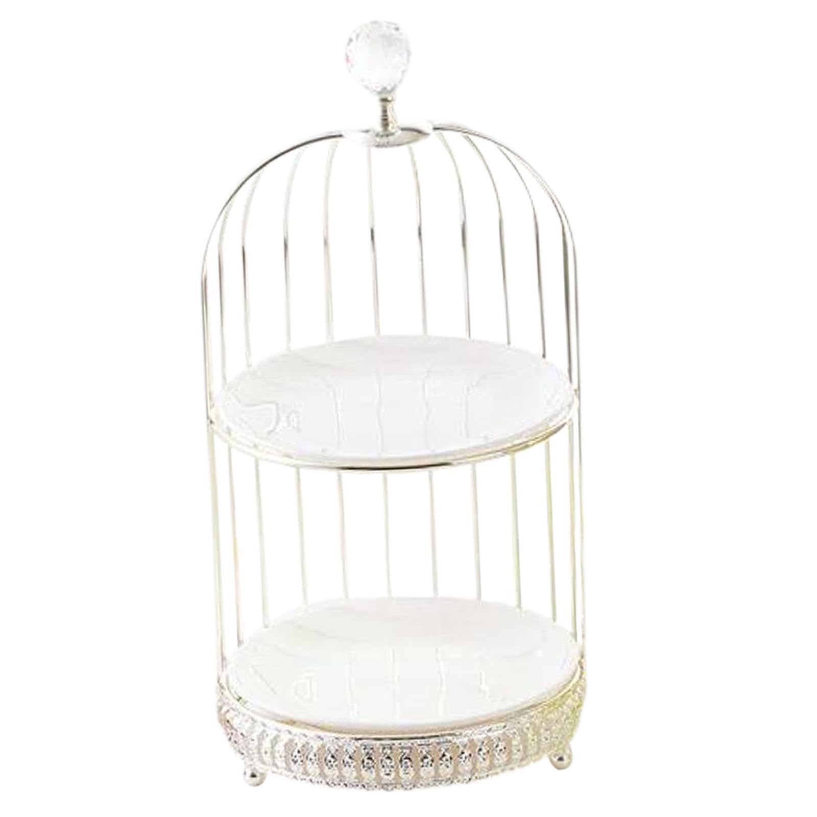 YIXANNX Contemporary Bird Cage Cake Dessert Display Stand Enhancing Buffet Presentations During Gatherings Unique Bird Cageshaped Dessert Stand Creates