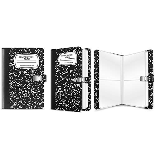 Fintie Wallet Photo Album for Fujifilm Instax Wide 300, Polaroid OneStep 2-64 Pockets (Snap Fastener) Album, Compatible with Polaroid POP, Originals 600 Camera 3.5x4.5 Inch Film (Composition Book)