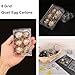 KUKLIPJIM 300 Pack Quail Egg Cartons, Clear Plastic Quail Egg Trays, Holds up to 6 Quail Eggs Securely - Your Ultimate Small Eggs Carton Holders for Bulk Storage and Display