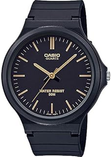 CASIO Unisex Erwachsene Analog Quarz Uhr mit Harz Armband MW-240-1E2VEF