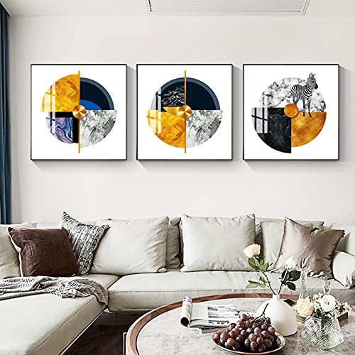 Affiches art mural géométrique abstrait pour créer un salon scandinave chaleureux et épuré