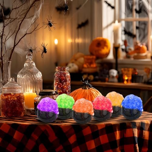 Chaudron de sorcière seau à bonbons avec poignée pour fête et déco - 3