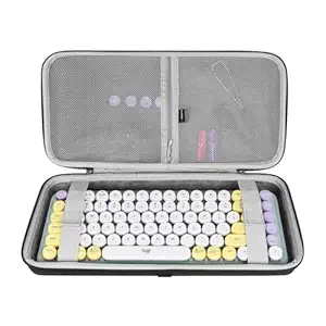 Geekria 75% Keyboard Case, Hard Shell Travel Carrying Bag for 84 Key Gaming Keyboard, Compatible with Keychron K2, Logitech POP Keys/MX Mechanical Mini, Aula F75 Pro/Aula F75 75% (Extra Space)