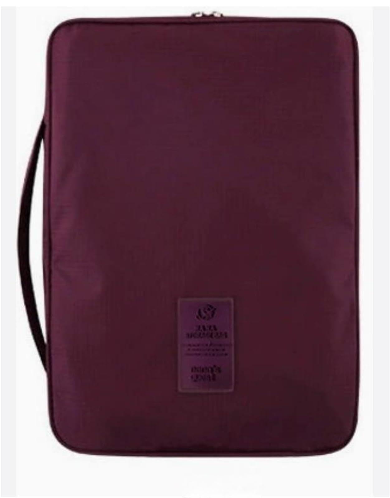Travel pouch Outdoor Shirt Bag, Business Tie, Trip Multifunctional Storage, Clothing Organization Handbag(Burgundy)