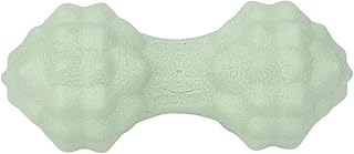 Fictory Bola de masaje de maní, alivia el estrés y la tensión muscular, diseño ergonómico multidireccional, material TPR suave, color verde