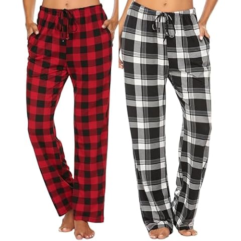 Ekouaer Ladies Soft Lounge Pyjama Bottoms Cover