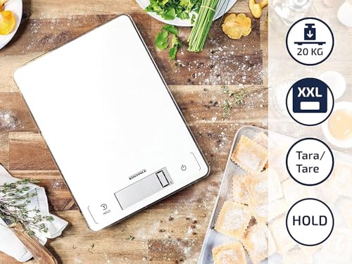 Báscula de cocina Soehnle Page Profi de diseño blanco con panel táctil 4