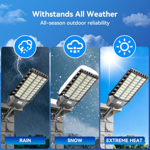 CEDIO 10000W Solar Lights Outdoor,IP 67 Waterproof Street Light for Yard by CEDIO - Used condition - Image 4