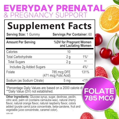 Nature'S Nutrition NNFOLICGUMMIES Folic Acid Gummies For Women 785 Mcg thumb #1