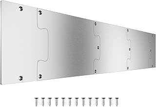 Türtrittplatte, Edelstahl Anti-Kratzer Trittplatte, Spleißen Anti-Kratzer Schutztürleiste, Metall Schutztür Sockelleiste für Innen und Außen