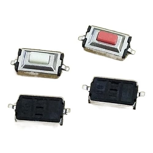 100 microinterruptores táctiles de 0.118 x 0.236 x 0.098 in, 3 x 6 x 2.5 SMD, cabeza de botón roja blanca (color  rojo) disponible en Yaxa Peru