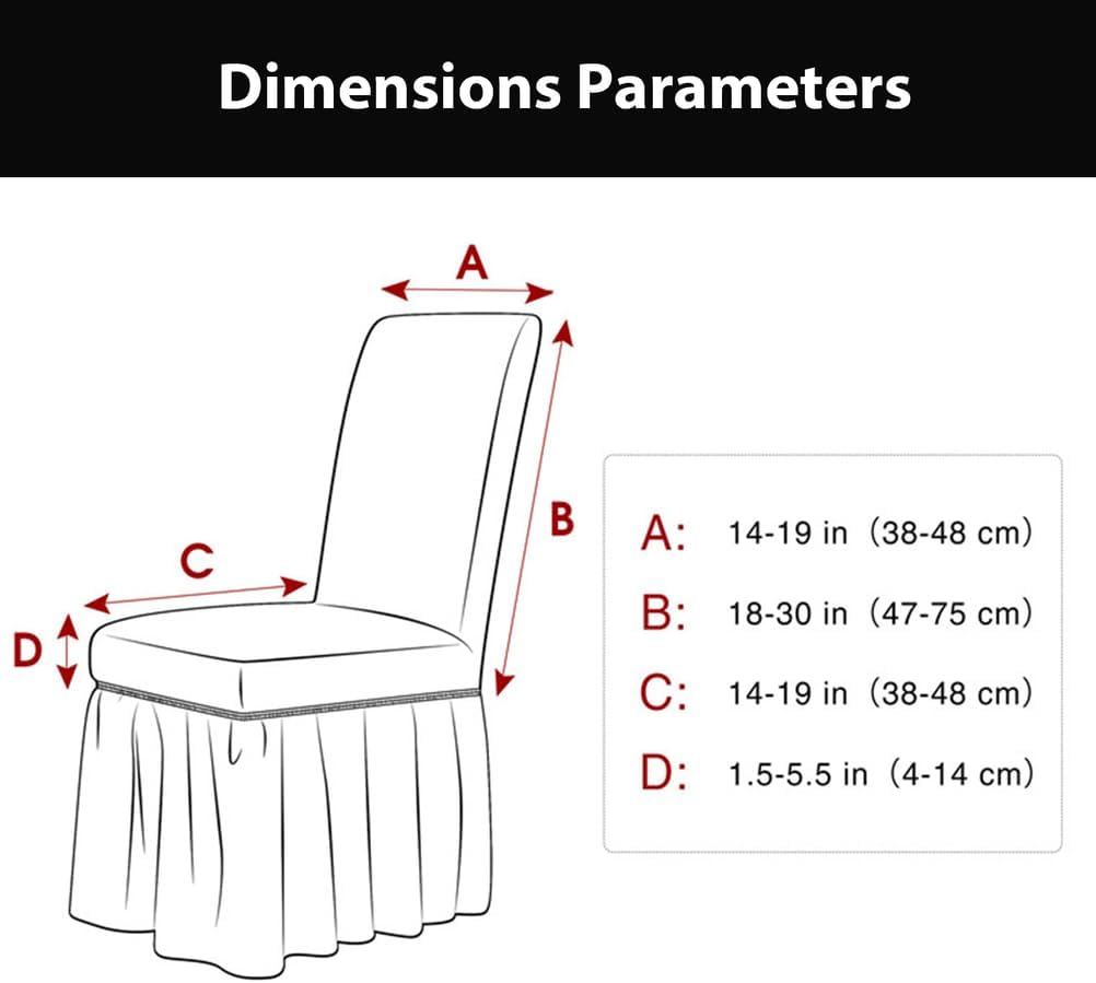 Dining Chairs Covers Parson Chair Slipcovers Protector Removable Dining Room Chair Cover for Home Ceremony Banquet Wedding Hotel,Blue,4PCS