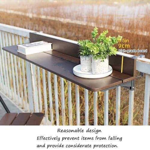 Garde-corps de terrasse pliable et balustrade de balcon amovible gain de place L120 - 6