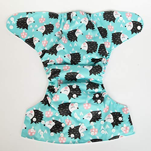 2 to 7 Years Old Junior Big Cloth Diaper Pocket Reusable Washable Baby Toddler (Hedgehog) - Thumbnail 3