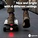 Eggboards Electric Skateboard Lights for Night Riding. LED Skateboard Light Kit. Longboard Lights USB Rechargeable. Skate Board Headlight Front and Back. Ideal Electric Skateboards Accessories