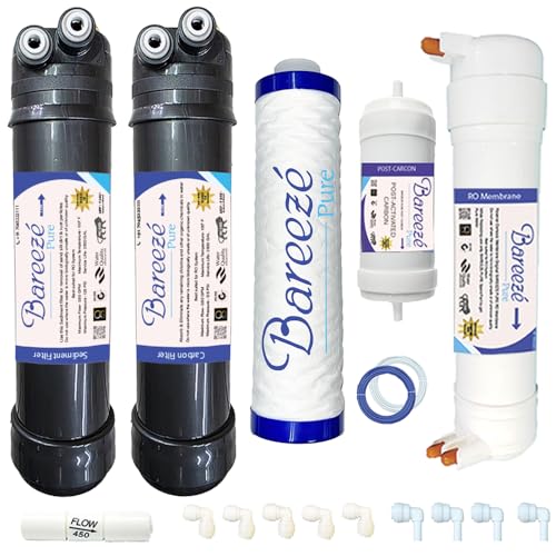 Image of Bareeze Pure Service Filter Kit Compatible with Aquasure Nano RO Water Purifier