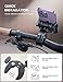 Lamicall Motorcycle Phone Mount Holder - [Camera Friendly] [1s Lock] Bike Phone Holder Handlebar Clamp, Bicycle Scooter Phone Clip, for iPhone Air, 17, 16, 15 Pro Max, Galaxy S25 Ultra, 4.7-7