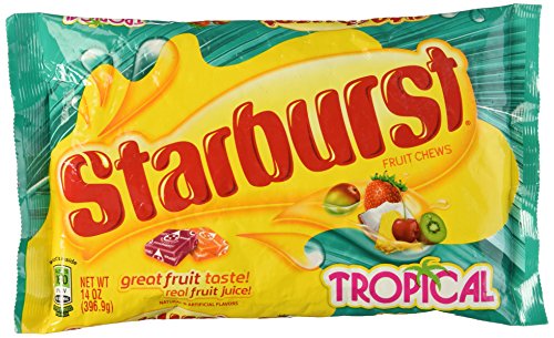 Starburst Tropical Fruit Candy, 14 oz Bag