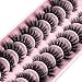 HBZGTLAD New 10 Pairs Natural Thick False Eyelashes Fake Lashes Long Makeup 3d Mink Lashes Extension Eyelash Mink Eyelashes for Beauty (DA-04)