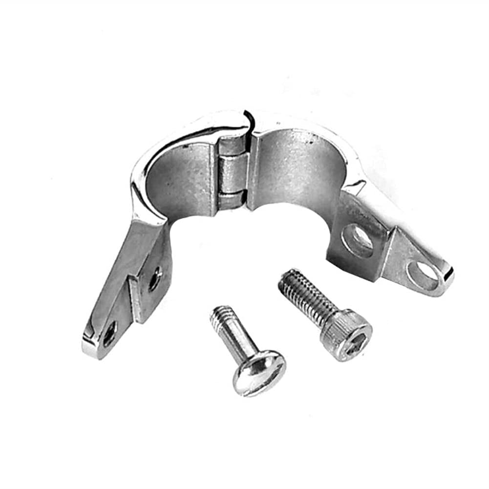 20/22/30/32 mm in acciaio inox 316 raccordo per barca superiore incernierato con 2 viti ganasce scorrevole facile da installare hardware marino (L)