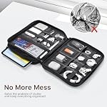 Dadanism Electronics Travel Organizer Case, Double Layers Cord Organizer - Image 6
