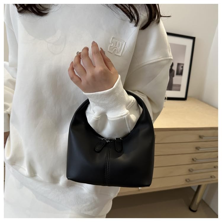 Bolso pequeño con asa superior para mujer, mini bolso de color caramelo, bolso veraniego sencillo para compras miniatura 2