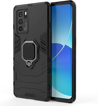 Case for Oppo Reno 6 Pro 5G Case Cover,Magnetic Car Mount Bracket Shell Case for Oppo Reno 6 Pro 5G PEPM00 Case Black