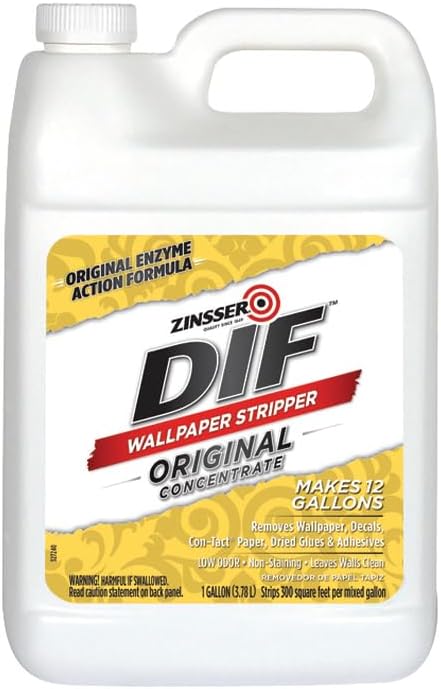 4-Pack of 1 gal Zinsser 02401 DIF Wallpaper Stripper Concentrate, Makes 12 gallons