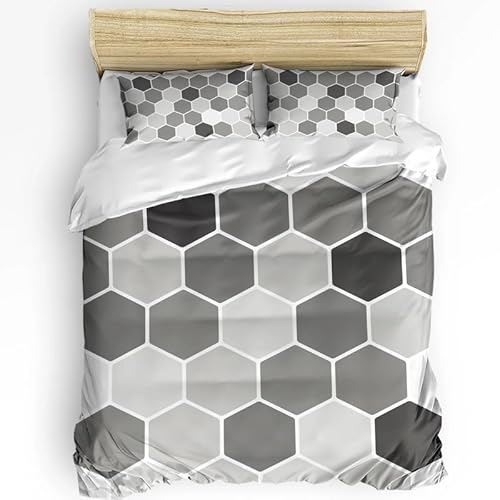 寝室装飾寝具セット,幾何学的な図子供の10代の3点セット掛け布団カバーセットマイクロファイバー,四季布団かばー暖かいふわふわ,1掛け布団カバー170*210cmと2枕カバー43x63cm