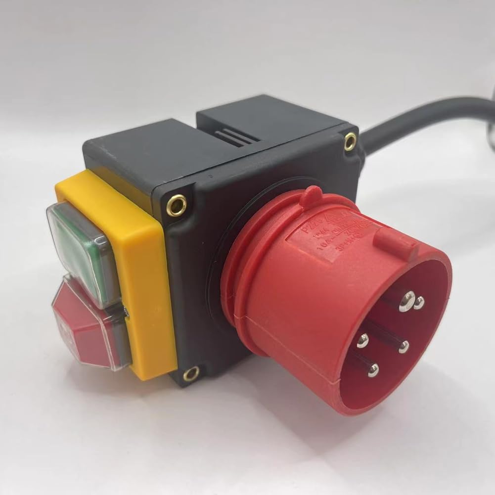 KOA7 Interruptor de dispositivo Interruptor de máquina 380/400 V 3 fases con cable e inversor de fase compatible con divisor de madera