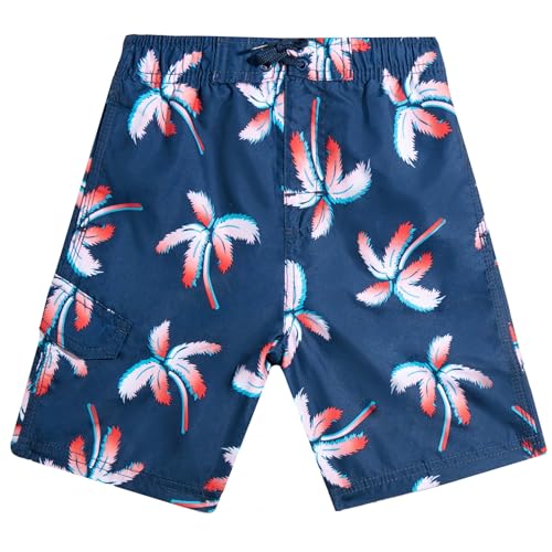 Image of Kanu Surf Boys' Terrapin Turtle Quick Dry Beach Board Shorts Swim Trunk