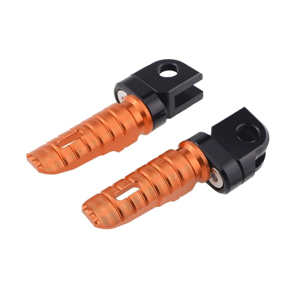Repose-pieds avant CNC orange Kawasaki Ninja 250 400 ZX4R