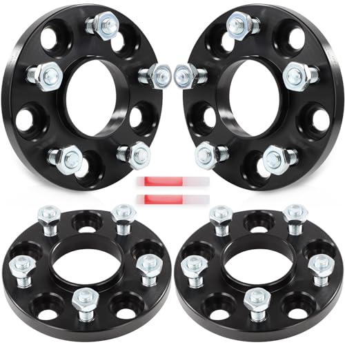 SCITOO 4pcs Wheel Spacers 15mm 5x4.5 Bore 67.1mm Studs 12X1.5 5Lug Wheel Spacers Adapters Fit for for Ford Escape for Ford Fusion for Ford Probe for Toyota for Tacoma for Jeep Compass for Jeep