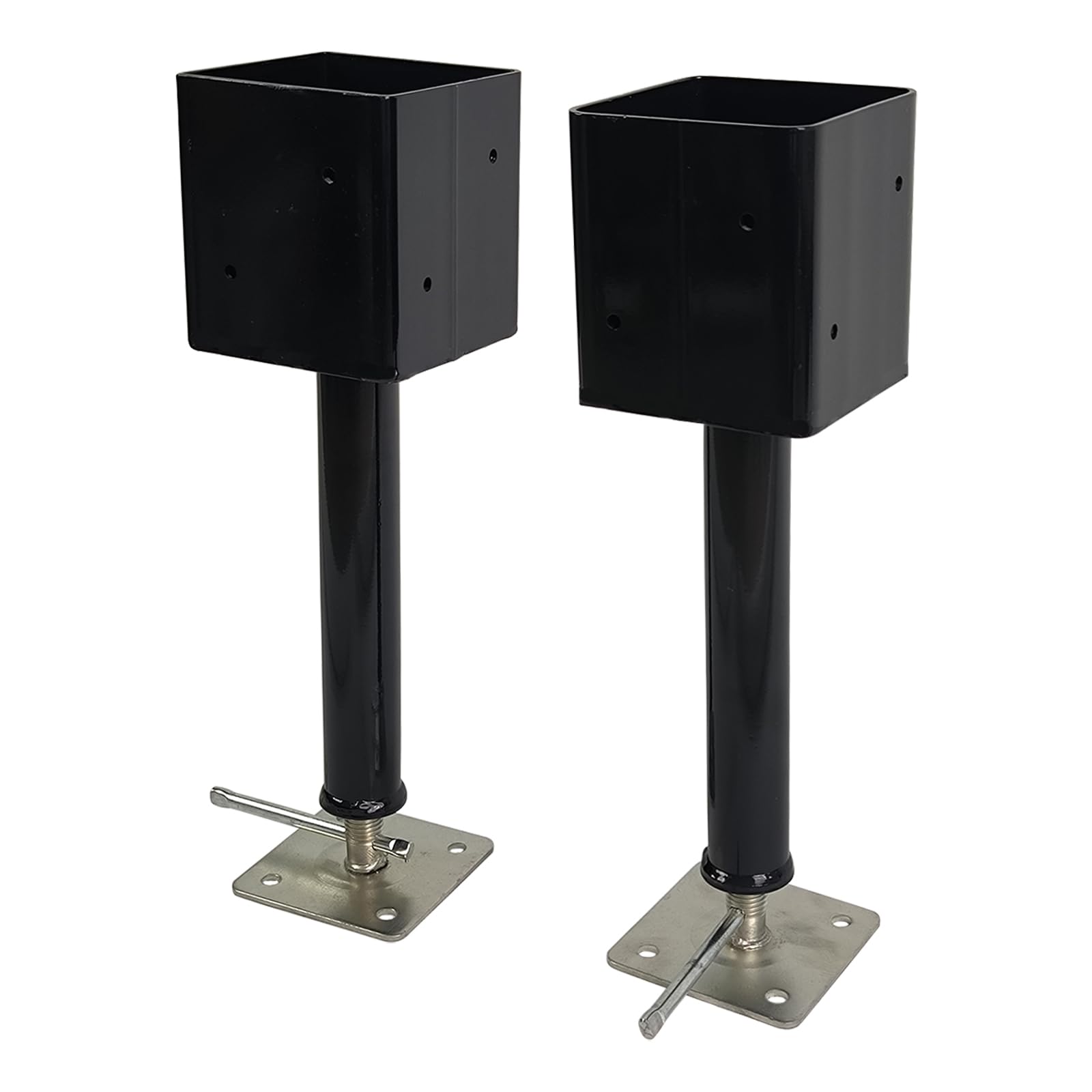4x4 Screw Jack Post Temporary House Jacks Pole for Home Leveling Lifting Floor Crawlspace Basement Shore Beams, 2 Pack
