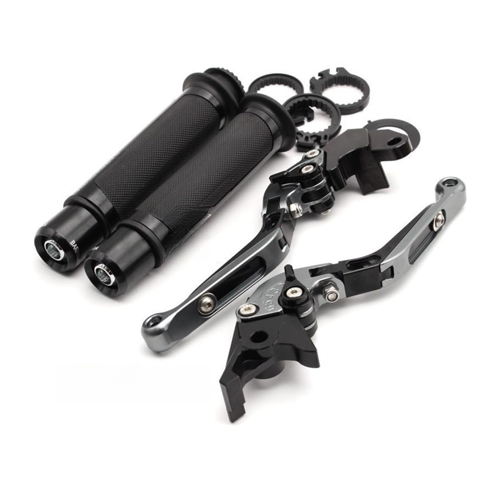 Mlioju H Motorcycle Clutc Lever Adjustable Motorcycle Adjustable Folding Brake Clutc Levers Andlebar And Grips For Yzf R1 09-14