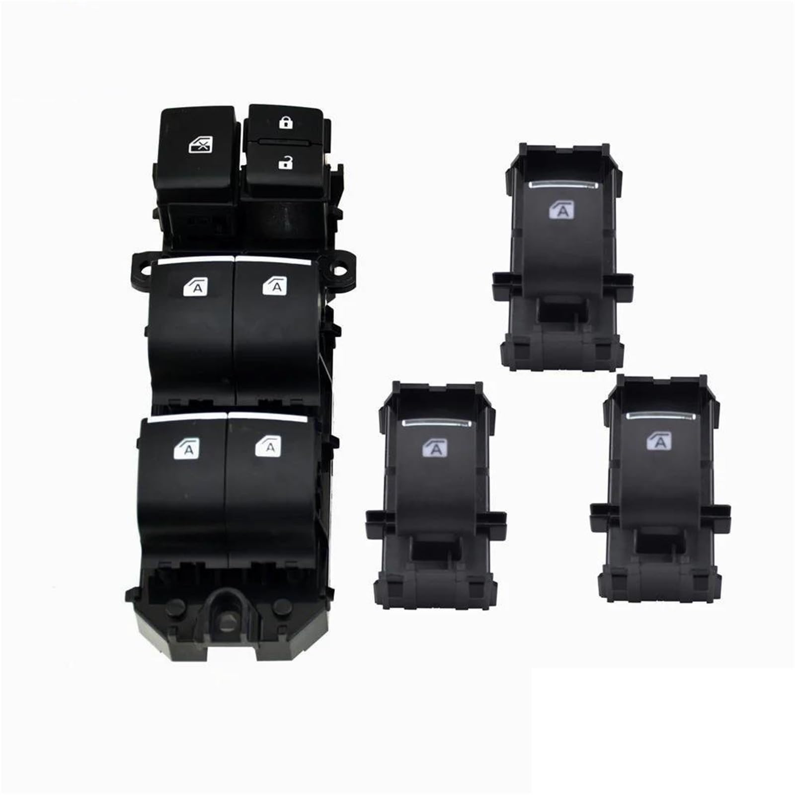 Lifter Button Car Window Control Switch For Toyota RAV4 RAV 4 XA50 For C-HR 2019-2021 Oil-electric Model 2020 For Yaris Cross 2022 Switches Window Switches(Black 1 LHD)
